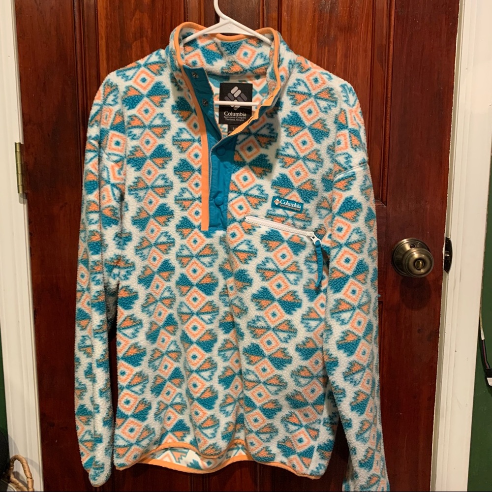 Columbia sportswear button up quarter-zip
